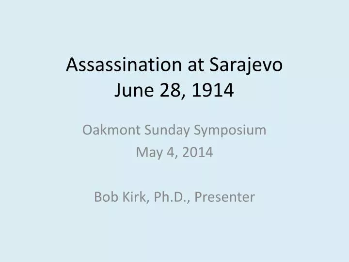 assassination at sarajevo june 28 1914
