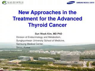 New Approaches in the Treatment for the Advanced Thyroid Cancer
