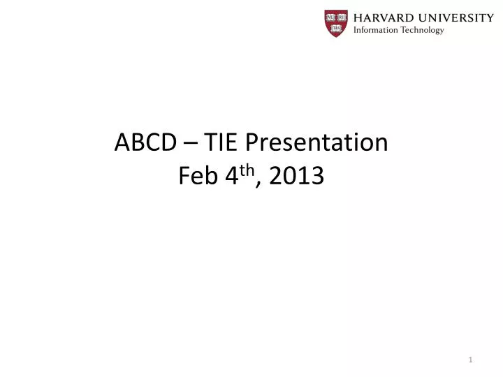 abcd tie presentation feb 4 th 2013