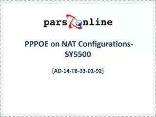 pppoe on nat configurations sy5500