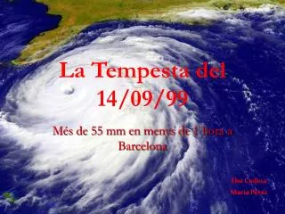 la tempesta del 14 09 99