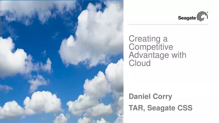 creating a competitive advantage with cloud