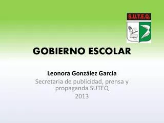 gobierno escolar