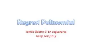 regresi polinomial