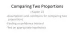 Comparing Two Proportions - slide 1
