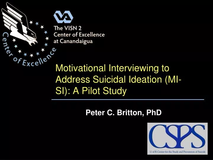 motivational interviewing to address suicidal ideation mi si a pilot study