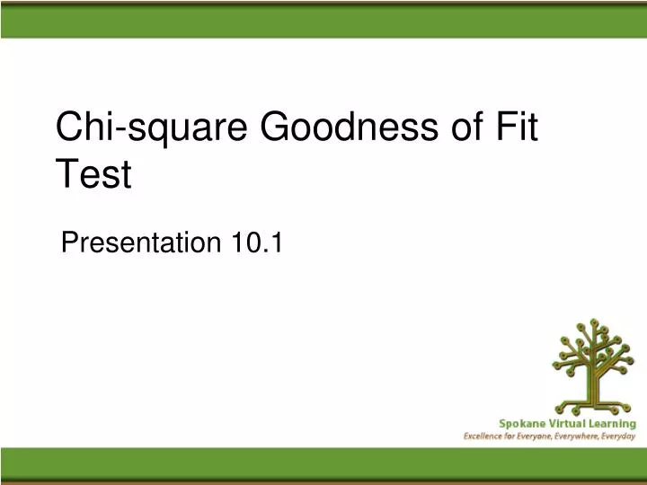 chi square goodness of fit test