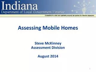 Assessing Mobile Homes
