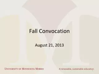 Fall Convocation