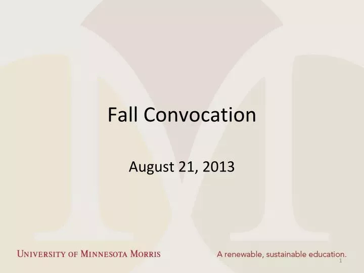 fall convocation