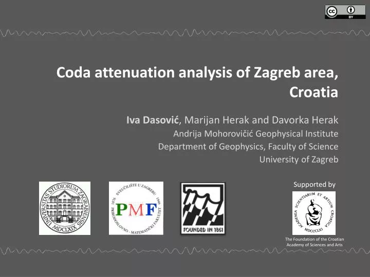 coda attenuation analysis of zagreb area croatia