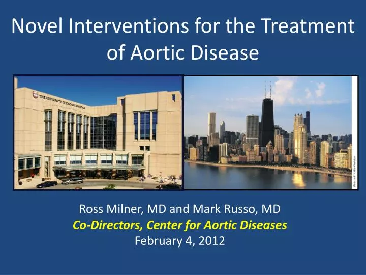 novel interventions for the treatment of aortic disease
