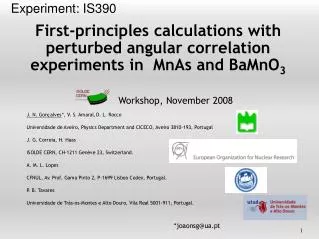 First-principles calculations with perturbed angular correlation experiments in MnAs and BaMnO 3