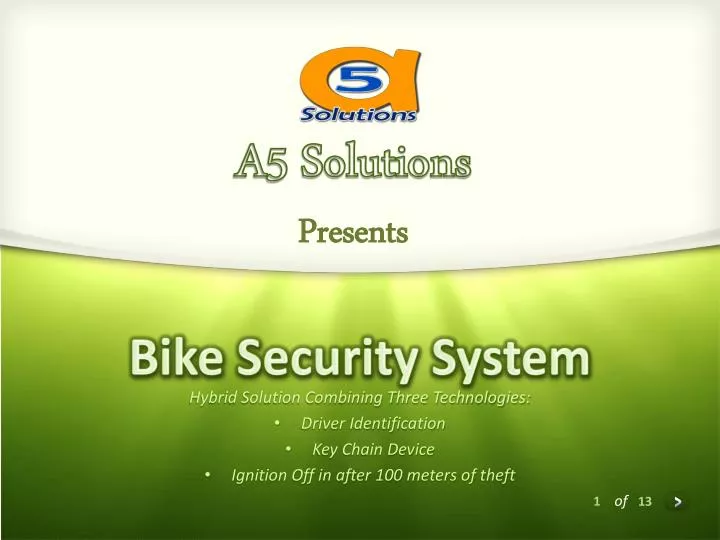 bike security system