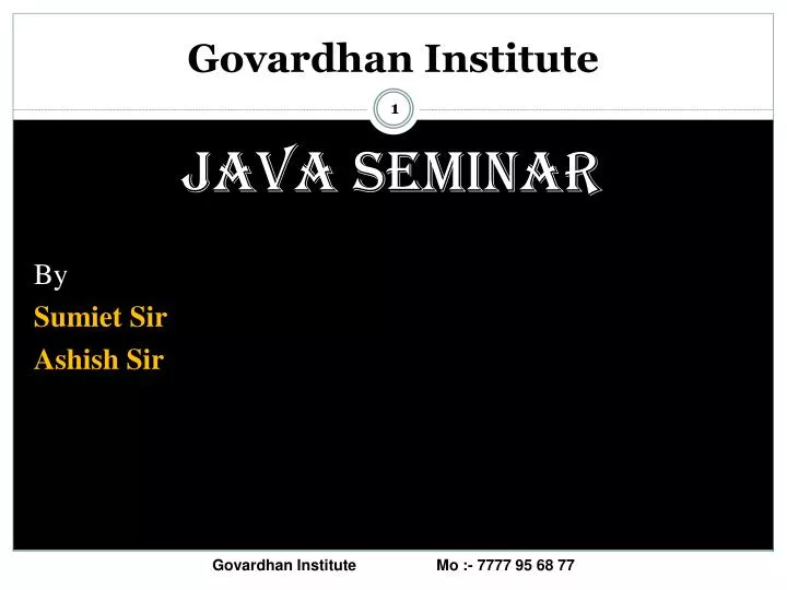 govardhan institute