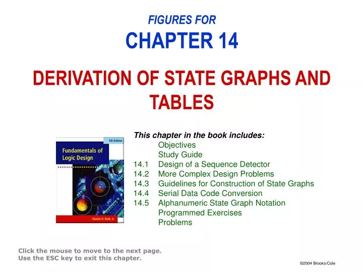 figures for chapter 14 derivation of state graphs and tables