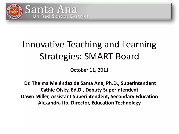innovative teaching and learning strategies smart board