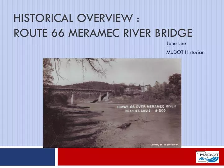 historical overview route 66 meramec river bridge