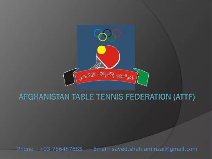 afghanistan table tennis federation attf