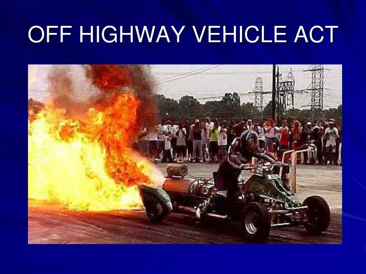 off highway vehicle act