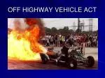 Understanding Off-Highway Vehicle Registration and Operation Laws - slide 1