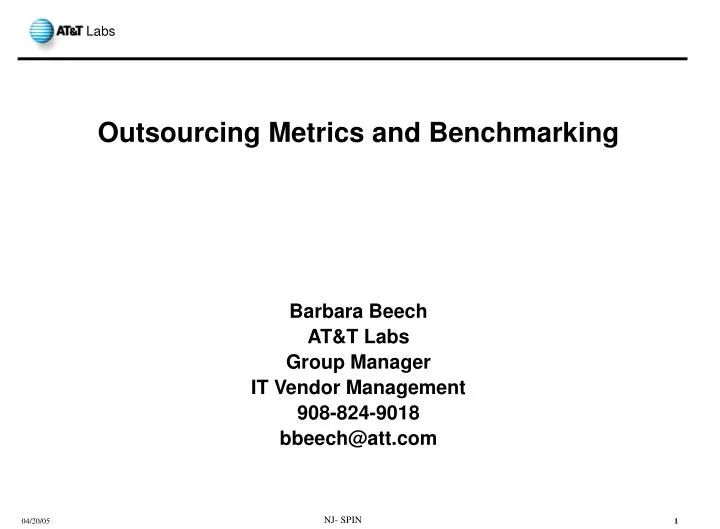 outsourcing metrics and benchmarking