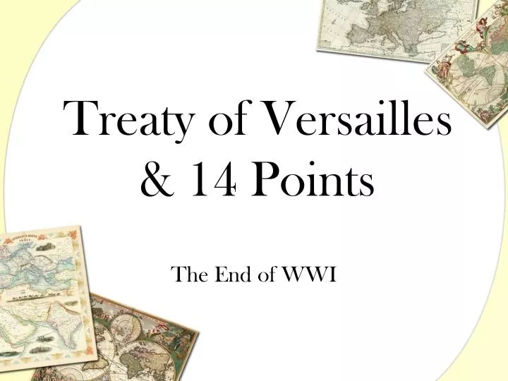 treaty of versailles 14 points