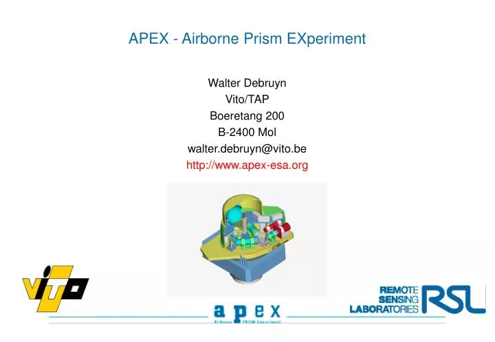 apex airborne prism experiment
