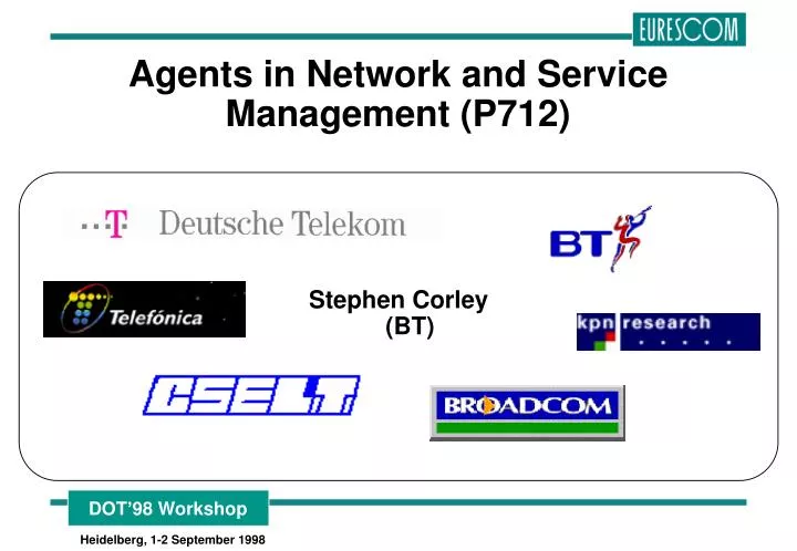 agents in network and service management p712