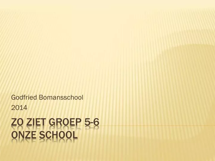 godfried bomansschool 2014