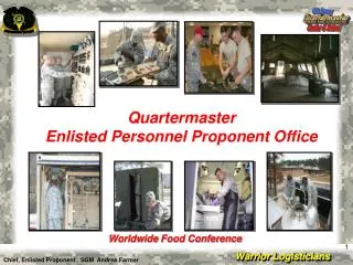 Quartermaster Enlisted Personnel Proponent Office