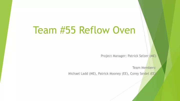 team 55 reflow oven