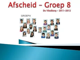afscheid groep 8 de vliedberg 2011 2012