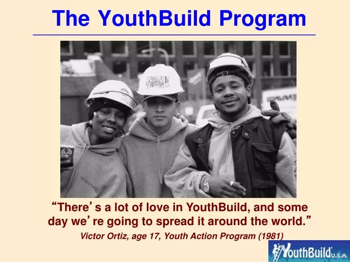 the youthbuild program