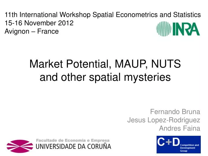 market potential maup nuts and other spatial mysteries