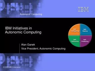 IBM Initiatives in Autonomic Computing