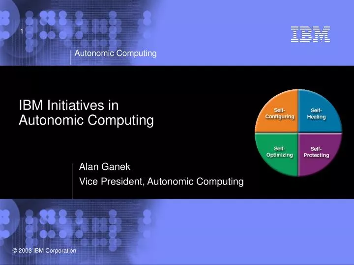 ibm initiatives in autonomic computing