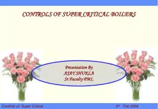 CONTROLS OF SUPER CRITICAL BOILERS