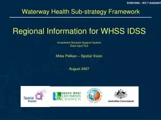 Waterway Health Sub-strategy Framework