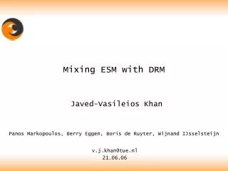 Mixing ESM with DRM