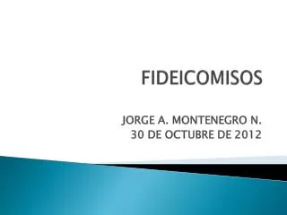 fideicomisos