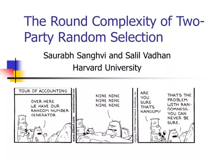the round complexity of two party random selection
