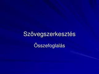 sz vegszerkeszt s