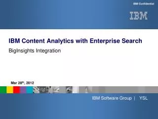IBM Content Analytics with Enterprise Search