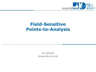 Field-Sensitive Points-to-Analysis