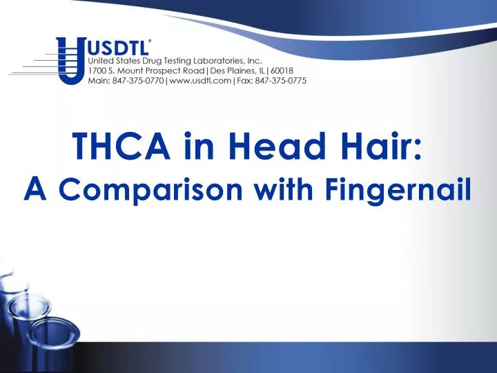 thca in head hair a comparison with fingernail