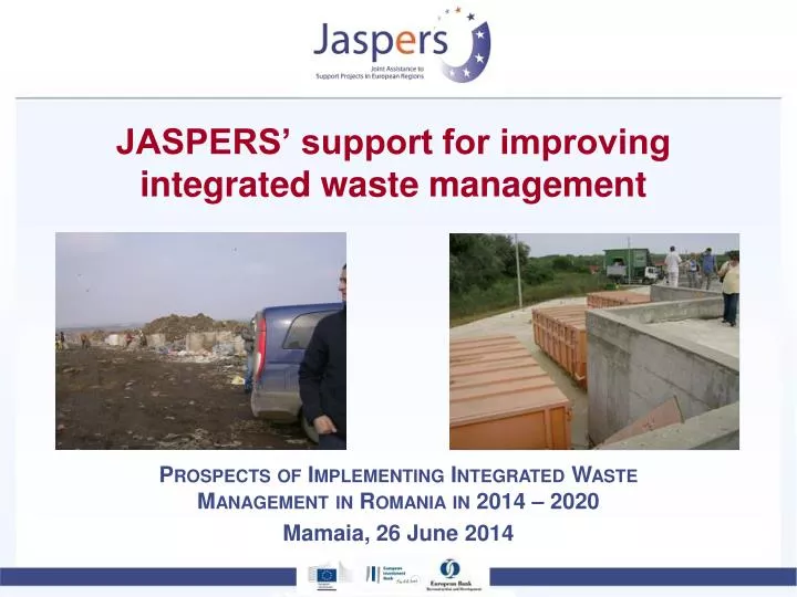 jaspers support for improving integrated waste management