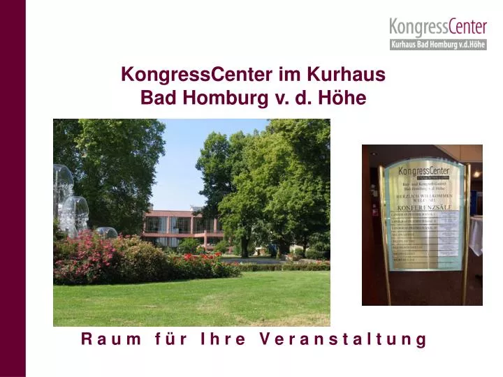 kongresscenter im kurhaus bad homburg v d h he