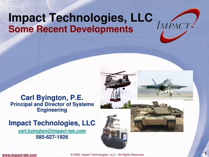 impact technologies llc some recent developments