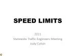 SPEED LIMITS - slide 1